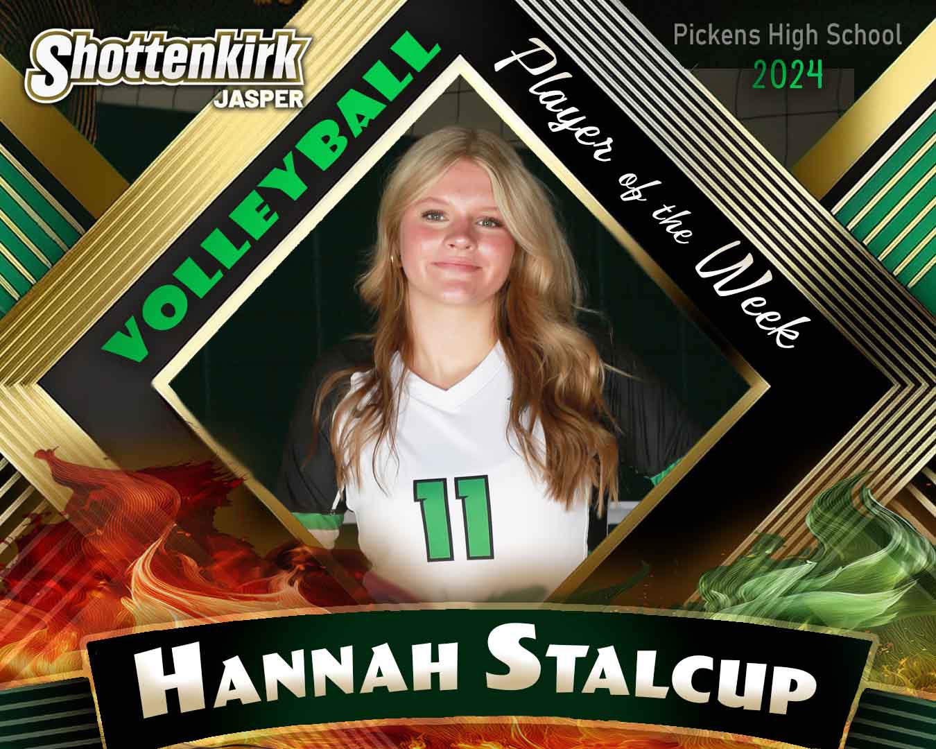 PHS Volleyball Player of the Week #5 - Hannah Stalcup